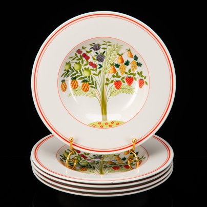 Набор суповых тарелок на 5 персон, коллекция Bon Appetit, фарфор, vitro, Villeroy & Boch, Германия, 1983-1989 гг.