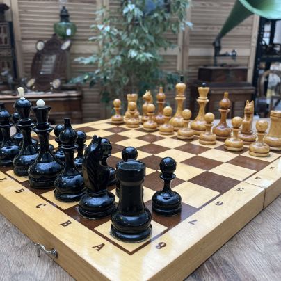 Набор для игры в шахматы, дерево, Россия, 1990-2000 гг.