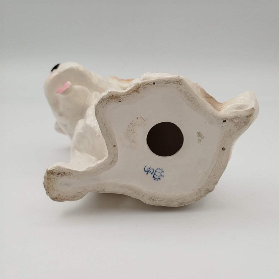 Статуэтка собаки, фаянс, роспись, глазурь, Sitzendorf, Германия, 1970-1990 гг.