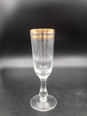 Бокал, стекло, золочение, СССР, 1960-1980 гг.