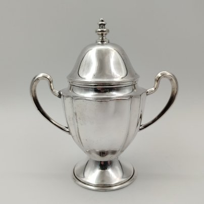 Сахарница в классическом стиле, металл, серебрение, Европа, 1900-1950 гг.