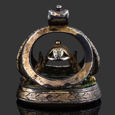 Печать - подвеска "Леда и Лебедь", металл, камень, резьба, Европа, 1870-1890 гг.