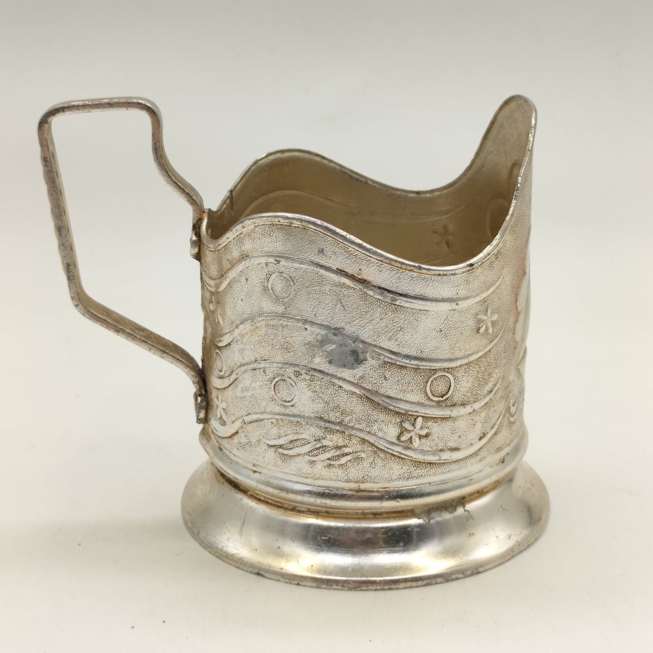 Подстаканник "Парусник", алюминий, Завод «Красный штамповщик», СССР, 1963-1973 гг.