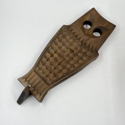 Панно (вешалка) "Сова" с подвижными крыльями, дерево, СССР, 1970-1990 гг.