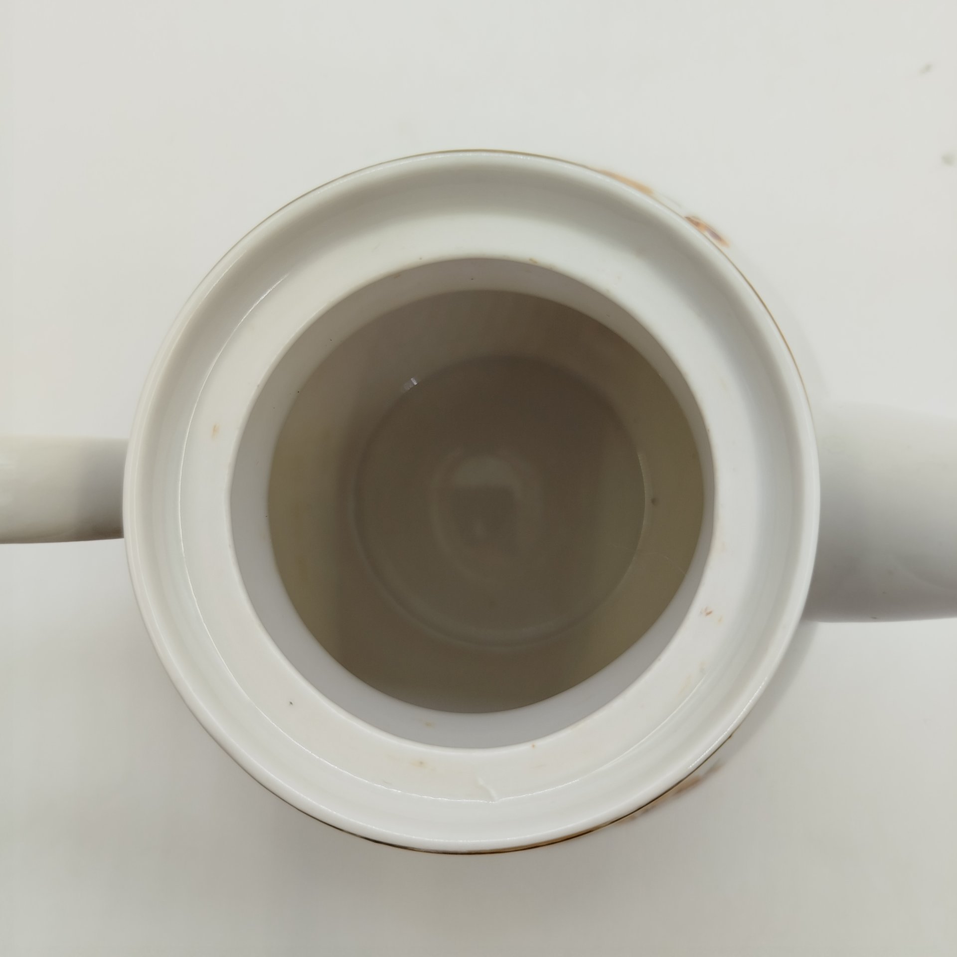 Чайник с растительным декором, фарфор, деколь, золочение, Дмитровский фарфоровый завод (ДФЗ Вербилки), СССР, 1965-1991 гг.