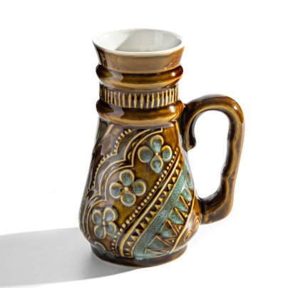 Кувшин, керамика, обливная, Московский завод «Изолятор», СССР, 1980-1990 гг.