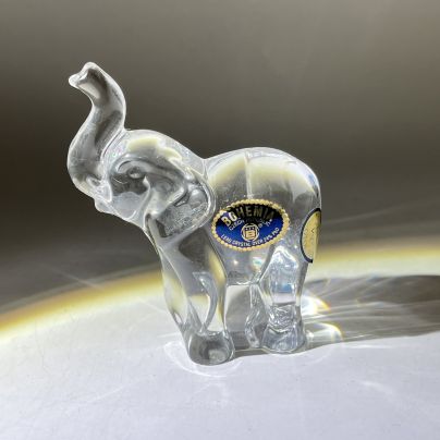 Настольная статуэтка "Слоник", хрусталь, Bohemia Crystal (Bohemia Glass), Чехия, 1990-2000 гг.