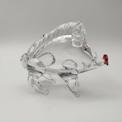 Статуэтка "Кабан", стекло, гутная техника, Россия, 1991-2000 гг.