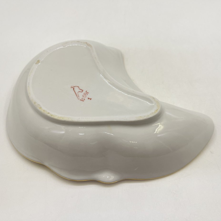 Менажница с флоральным декором, фарфор, деколь, золочение, Дулевский фарфоровый завод (Дулёво), Россия, 2006 г.