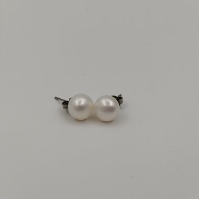 Серьги-пусеты, металл, культивированный жемчуг, Азия, 2000-2020 гг.