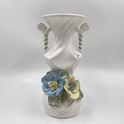 Ваза с лепным декором, керамика, роспись, золочение, Западная Европа, 1980-2000 гг.