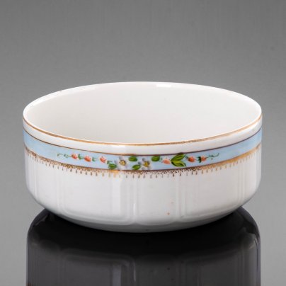 Капельник с лаконичным декором, фарфор, роспись, золочение, Довбышский фарфоровый завод (Довбыш), СССР, 1932-1936 гг.