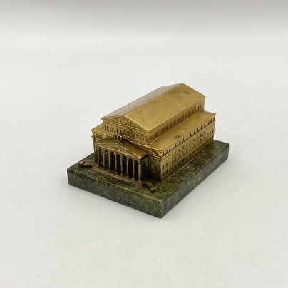 Миниатюра "Большой театр", бронза, литье, камень, СССР, 1970-1990 гг.