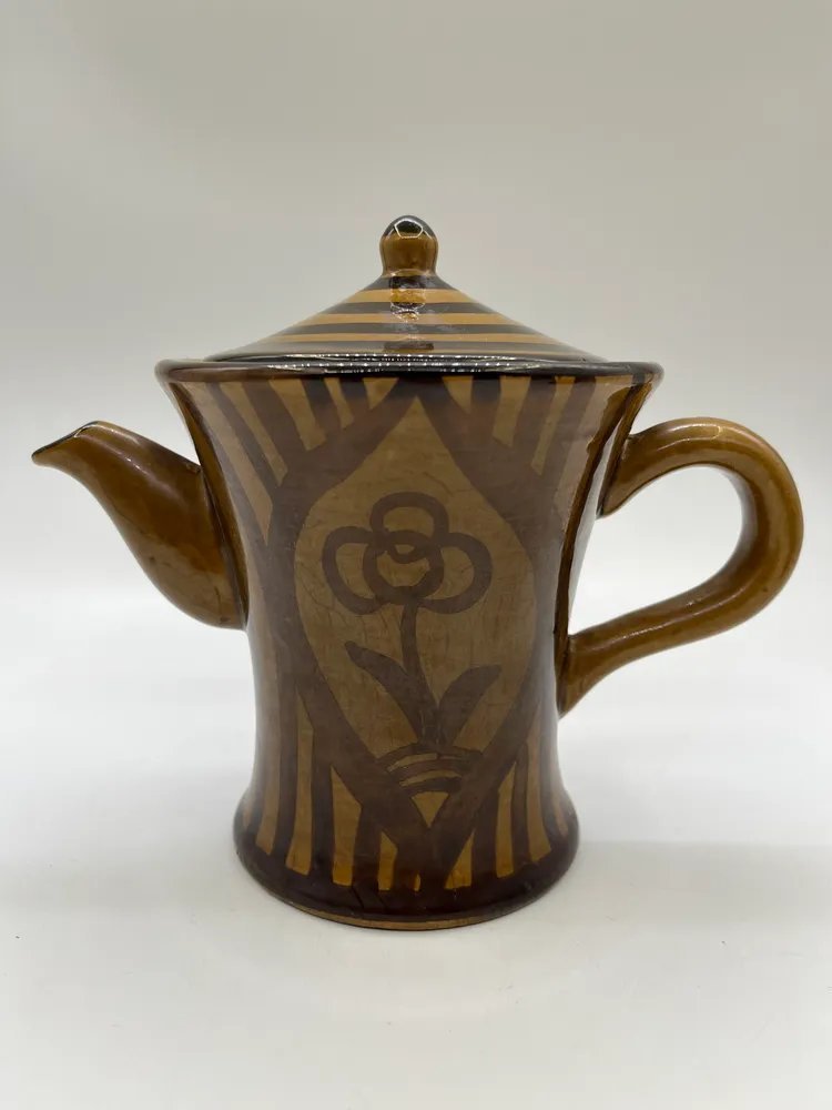 Кофейник и молочник (сливочник), керамика, СССР, 1970-1990 гг.