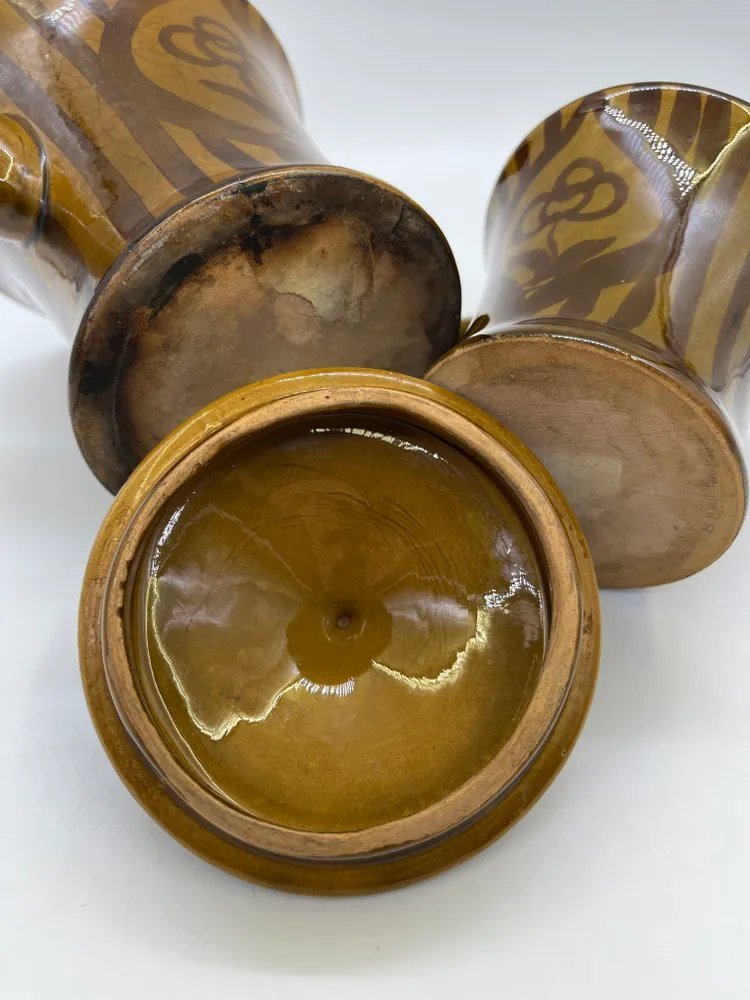 Кофейник и молочник (сливочник), керамика, СССР, 1970-1990 гг.