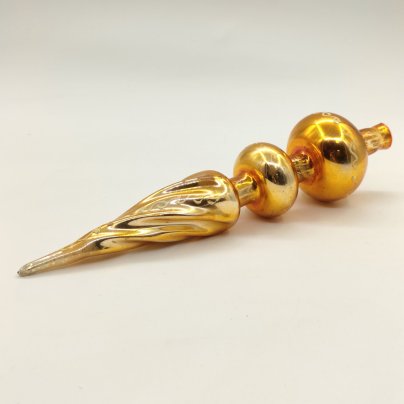Игрушка елочная "Пика" (навершие/наконечник на елку), стекло, краска, СССР, 1960-1980 гг.