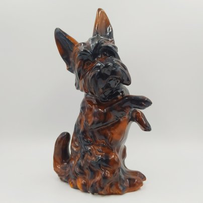 Копилка "Терьер на задних лапах", гипс, роспись, Европа, 1970-1990 гг.