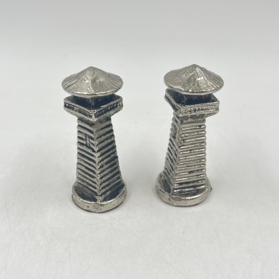 Набор из 2 шахматных фигур "Ладья", металл, Россия, 1990-2000 гг.