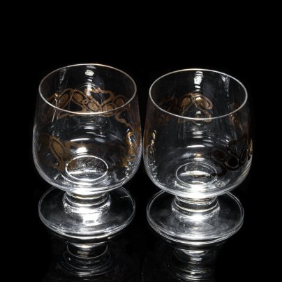 Набор из 2 бокалов, золочение, Европа, 1990-2000 гг.