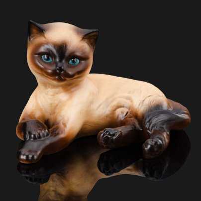 Статуэтка "Сиамский кот", фарфор, роспись, Goebel, ФРГ, 1950-1990 гг.