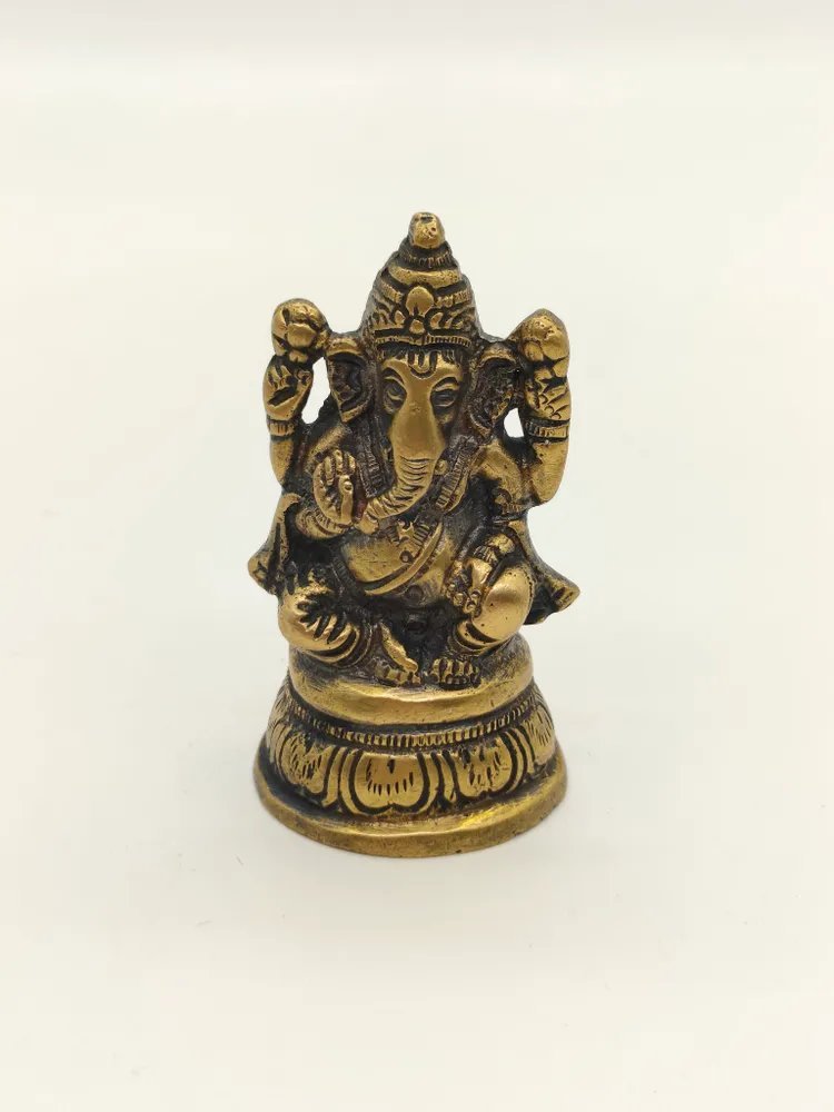 Статуэтка "Ганеша - Бог мудрости и благополучия", металл, гравировка, Индия, 1990-2015 гг.