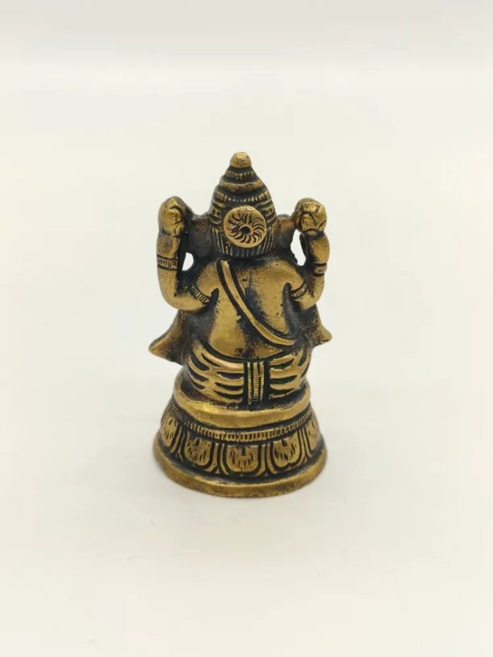 Статуэтка "Ганеша - Бог мудрости и благополучия", металл, гравировка, Индия, 1990-2015 гг.