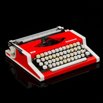 Машинка печатная "Unis TBM De Luxe" в оригинальном кофре c документами, металл, пластик, Tvornica Biro Mašina, Югославия, 1970-1990 гг.