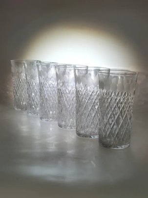 Набор из 6-ти стаканов с геометрическим декором
