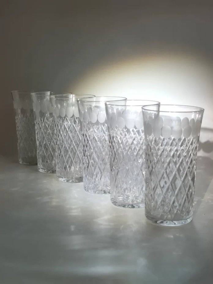 Набор из 6-ти стаканов с геометрическим декором