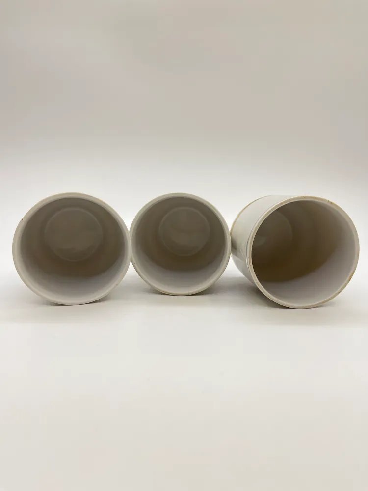 Набор из 3 стаканов, в подборе, фарфор, золочение, Дулевский фарфоровый завод (Дулёво), СССР, 1989 г.