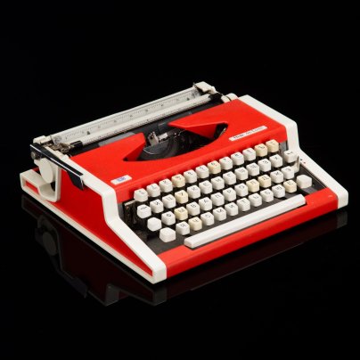 Машинка печатная "Unis TBM De Luxe" в оригинальном футляре, металл, пластик, Tvornica Biro Mašina, Югославия, 1970-1990 гг.