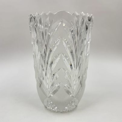 Ваза с резным декором, хрусталь, алмазная грань, Россия, 1990-2010 гг.