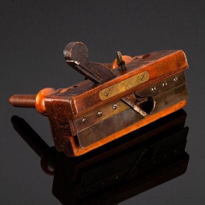 Рубанок для снятия фаски, дерево, латунь, сталь, Западная Европа, 1890-1920 гг.