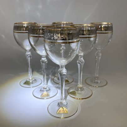 Набор бокалов "Lucia" на 6 персон, Rona, стекло, Словакия, 2010-2020 гг.