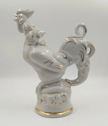 Штоф "Петух", фарфор, золочение, Городницкий фарфоровый завод, СССР, 1960-1970 гг.