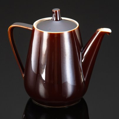 Чайник с лаконичным декором, керамика, глазурь, Villeroy & Boch, Люксембург, 1960-1980 гг.