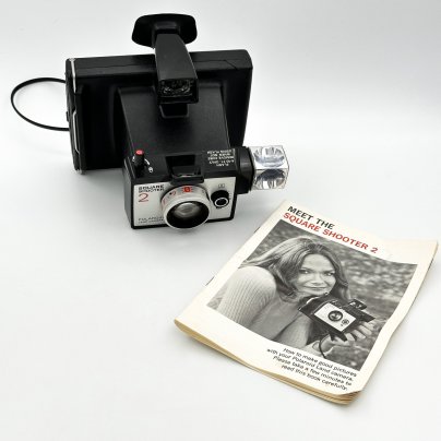 Фотоаппарат "Polaroid Land Camera Square Shooter 2" с инкструкцией, композитный материал, стекло, металл