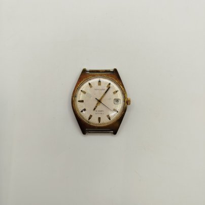 Часы наручные "Sekonda", металл, стекло, золочение, Петродворцовый часовой завод «Ракета», СССР, 1950-1980 гг.