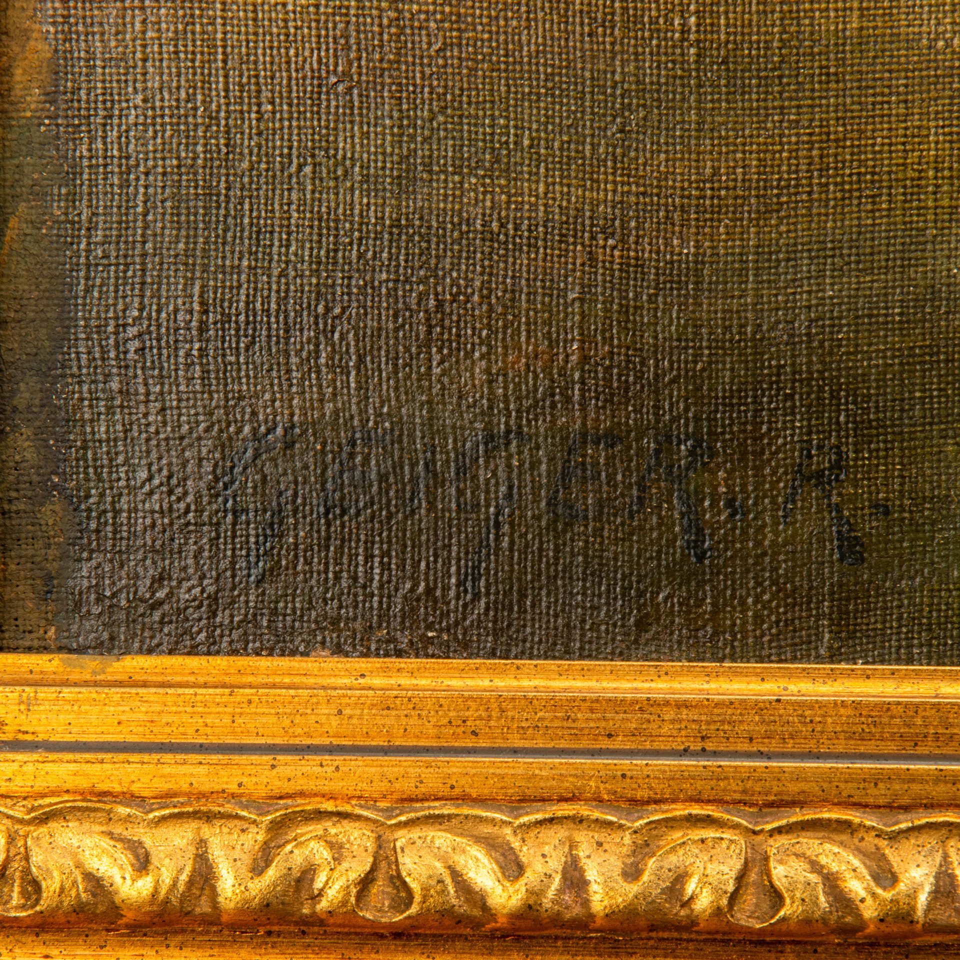 Картина "Пьеро и Коломбина", художник Richard Geiger (Рихард Гейгер), холст, масло, дерево, Венгрия, 1900-1930 гг.