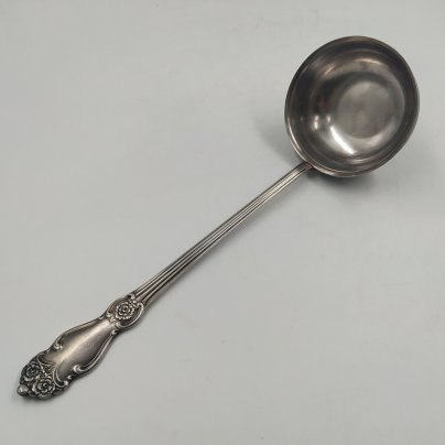 Половник "Серебряная роза", мНЦ (медь-никель-цинк), Кольчугинский завод цветных металлов, СССР, 1970-1990 гг.
