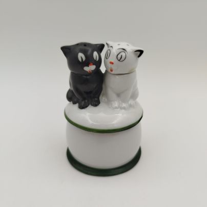 Набор для специй "Коты", фарфор, роспись, Западная Европа, 1960-1990 гг.