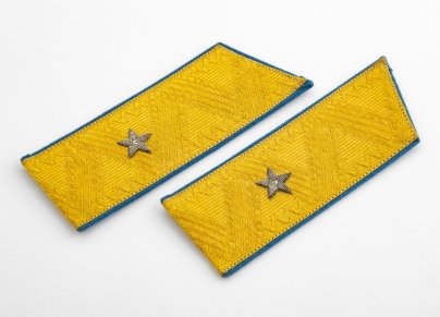 Погоны парадные генерал-майора ВВС СССР обр. 1955 г., ткань, вышивка, СССР