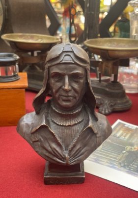 Бюст "Валерий Чкалов", Автор - МЗХЛ. Модель 1984года, литье, Россия, бронза