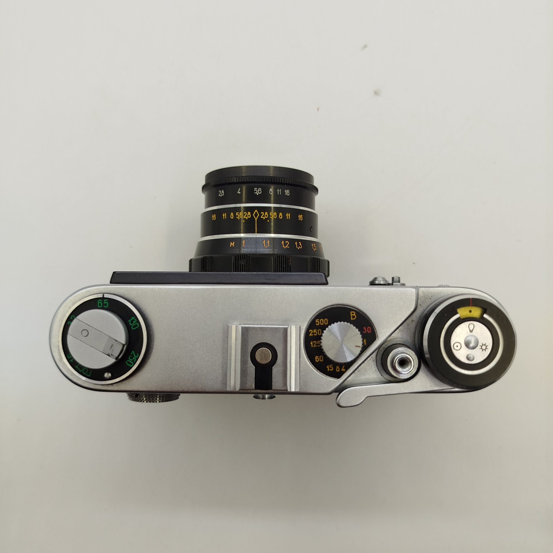 Фотоаппарат "ФЭД-5В" с объективом «Индустар-61 Л/Д» 2,8/53 в родном кофре, металл, стекло, пластик, кожа, Харьковский машиностроительный завод им. Дзержинского (ФЭД), СССР, 1975-1991 гг.