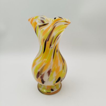 Ваза, цветное стекло, гутная техника, СССР, 1960-1990 гг.