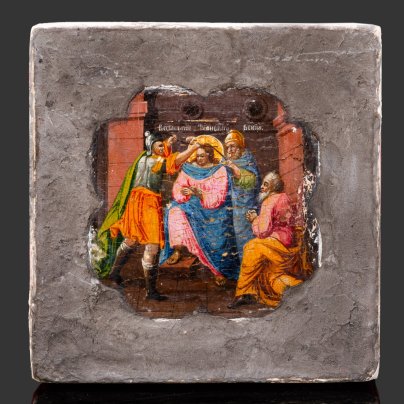 Икона "Возложение тернового венца", дерево, темпера, Российская империя, 1800-1850 гг.