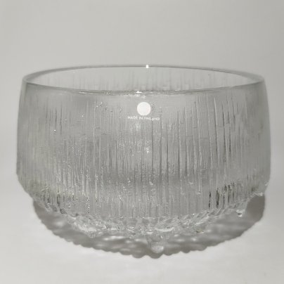 Конфетница из серии "Ultima Thule" ("Край света"), дизайнер Tapio Wirkkala (Тапио Вирккала), стекло, Iittala, Финляндия, 1960-1980 гг.
