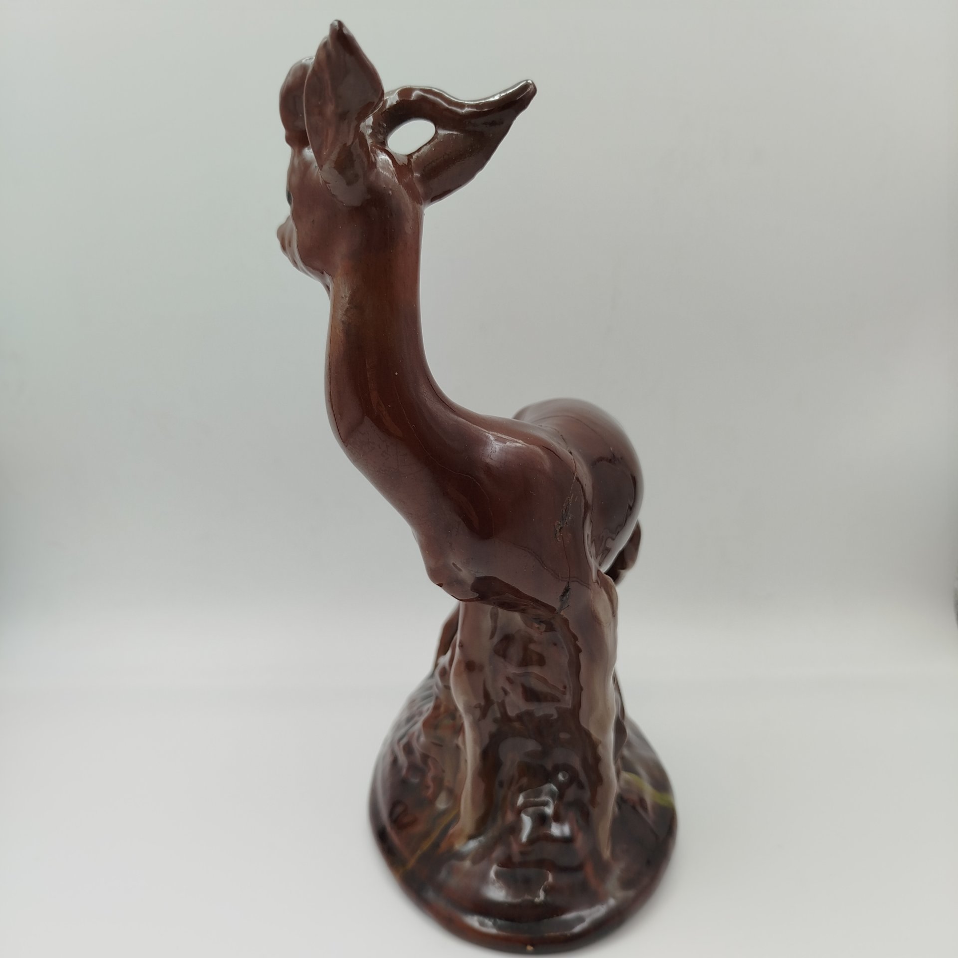 Статуэтка "Косуля", ЛОХФ РСФСР, керамика, поливы, СССР, 1960-1970 гг.