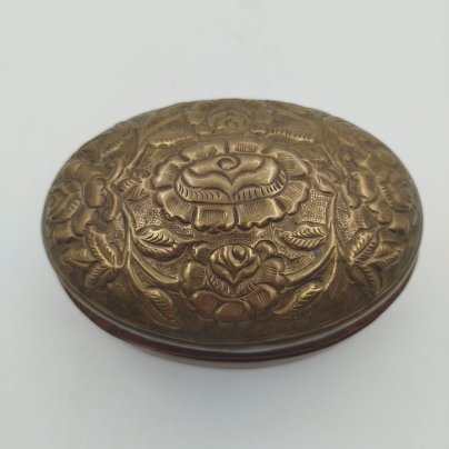 Шкатулка "Розы", дерево, латунь, Западная Европа, 1960-1980 гг.