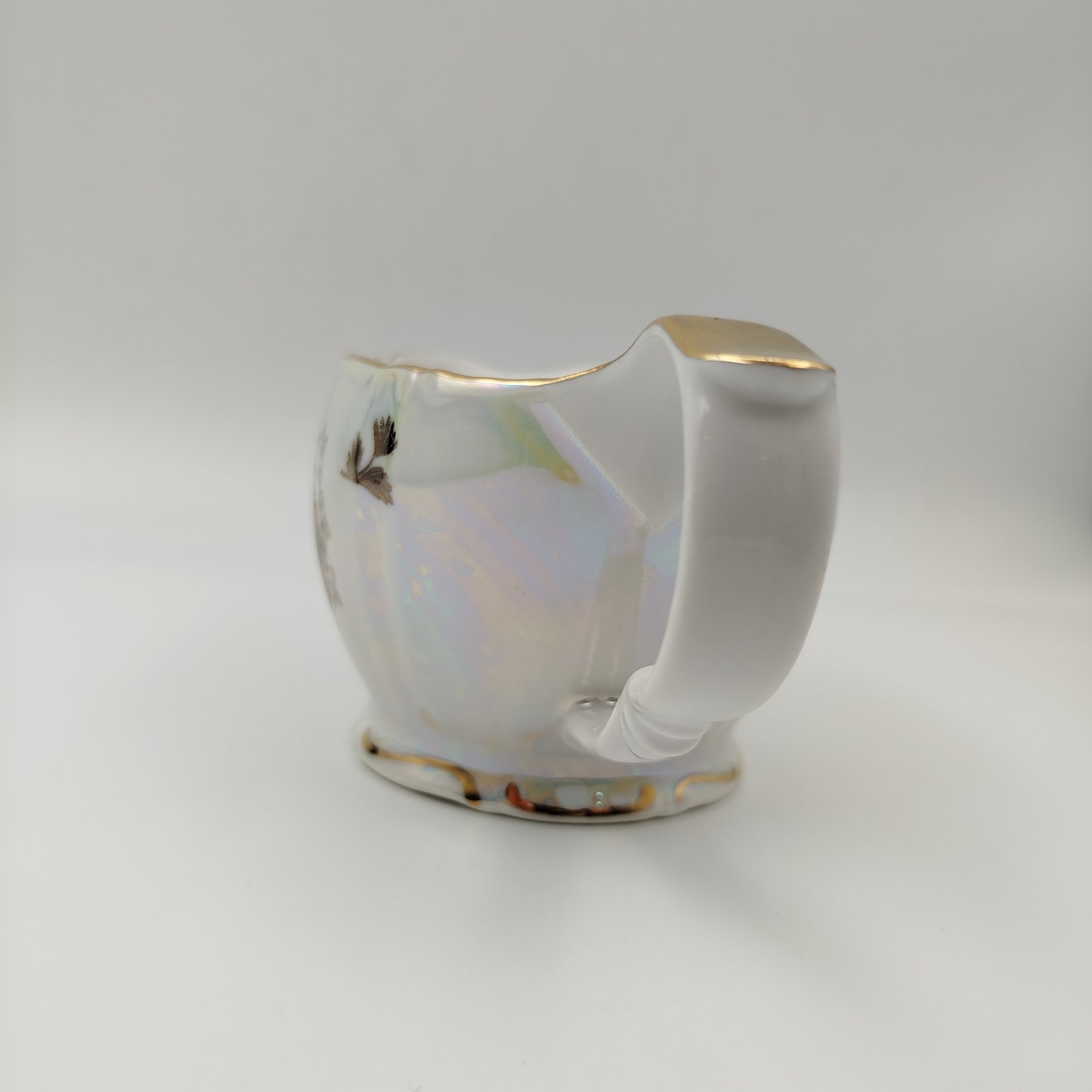 Соусник "Мадонна", фарфор, деколь, люстр, золочение, Kahla, ГДР, 1960-1980 гг.